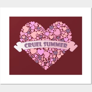 Cruel Summer Pink Hearts 5 Posters and Art